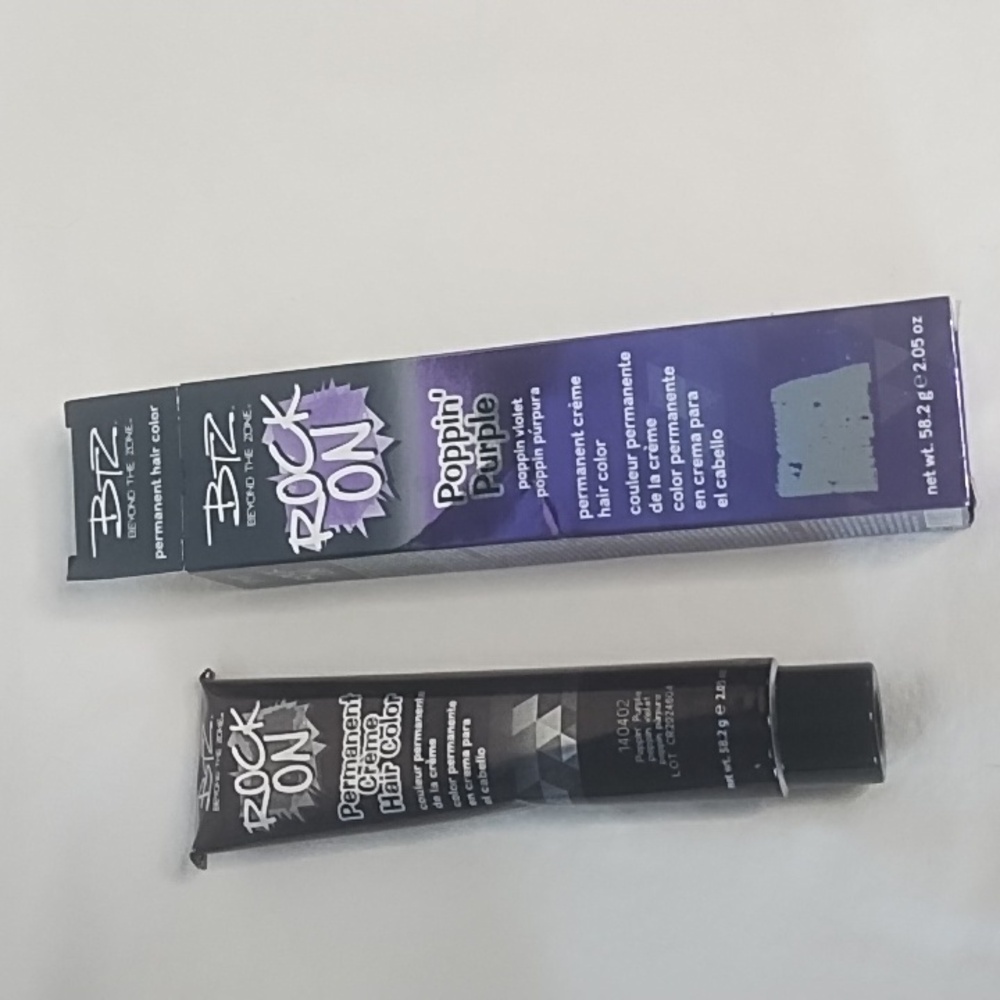 BTZ Rock On Poppin Purple 🟣Permanent Color - 3 NEW Tubes